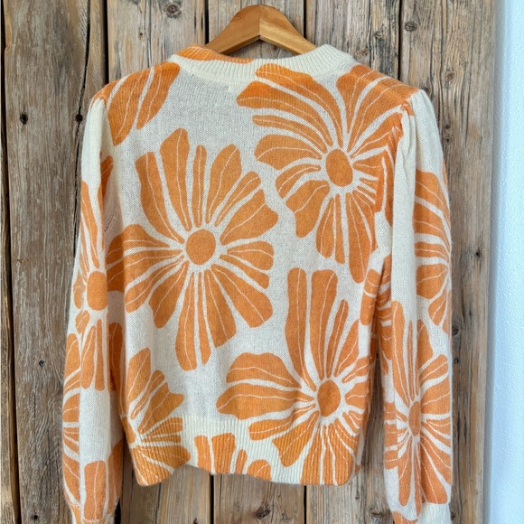 Marine Layer Alma Puff Sleeve Sweater Size Medium M - Picture 3 of 4